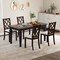 Costway Set of 2/4 Dining Chairs Wood Kitchen Side Chair with Inclined Backrest Cherry Brown